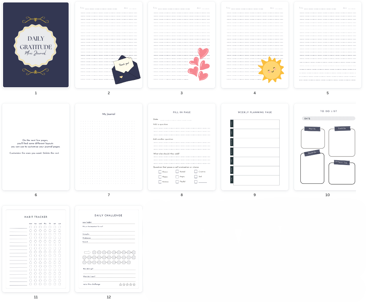 Print Journal Sample