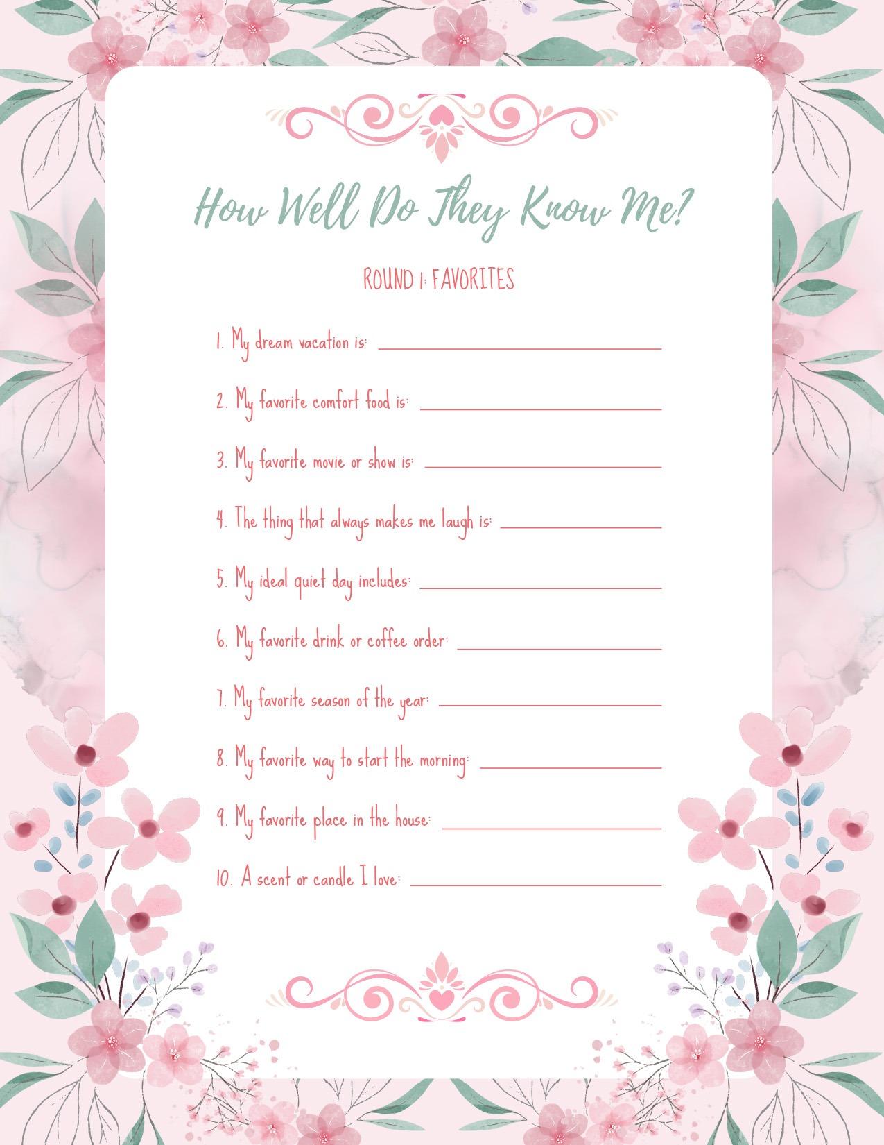 Mom's Memory Garden Keepsake Activity Book, Mom Edition, Round 1