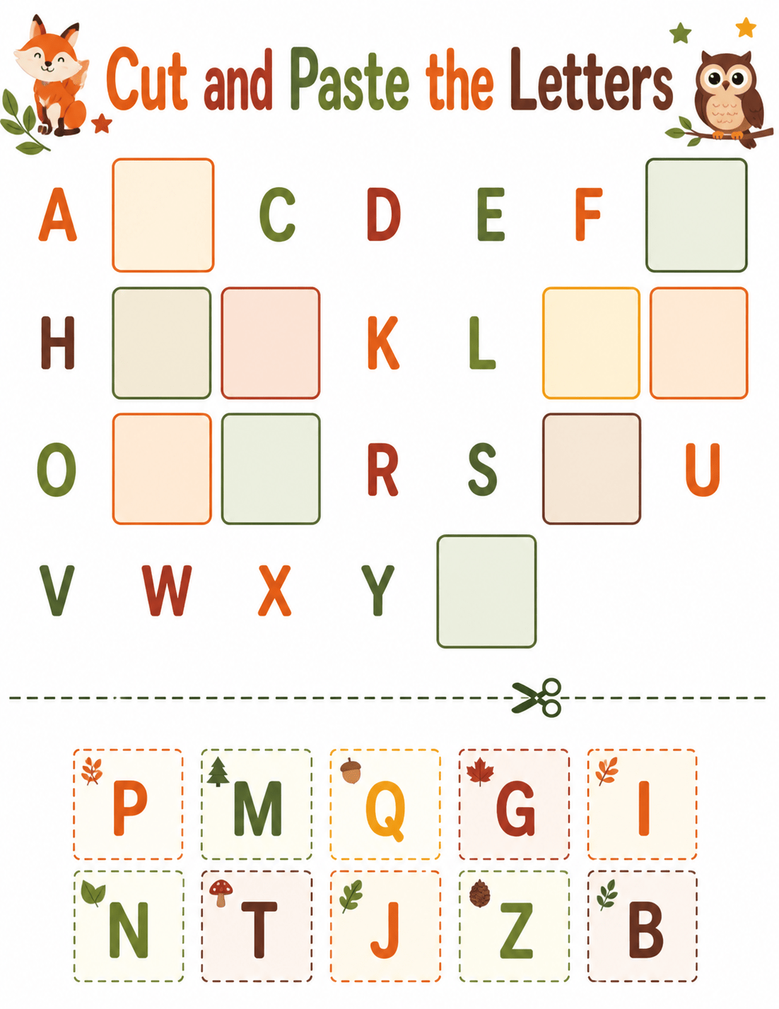 Worksheet 01 - Woodland Wonders