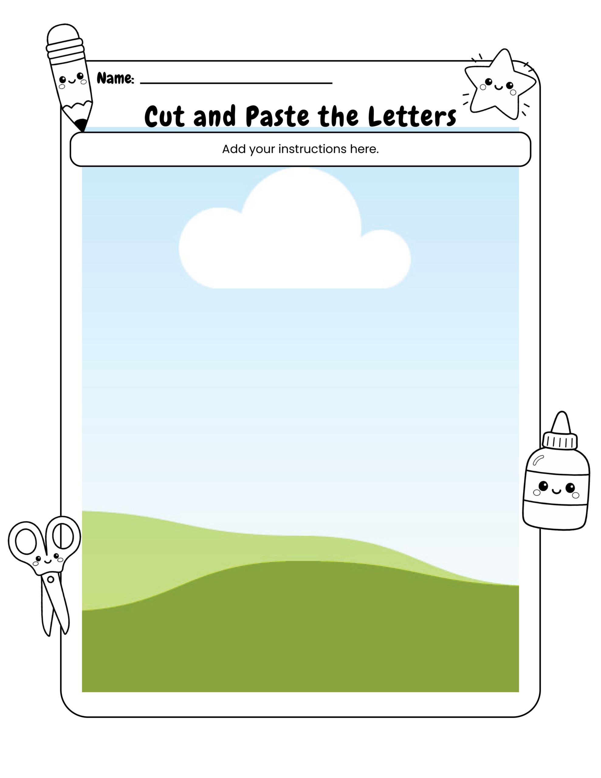 Worksheet Template Pack: Basic Template - Black & White