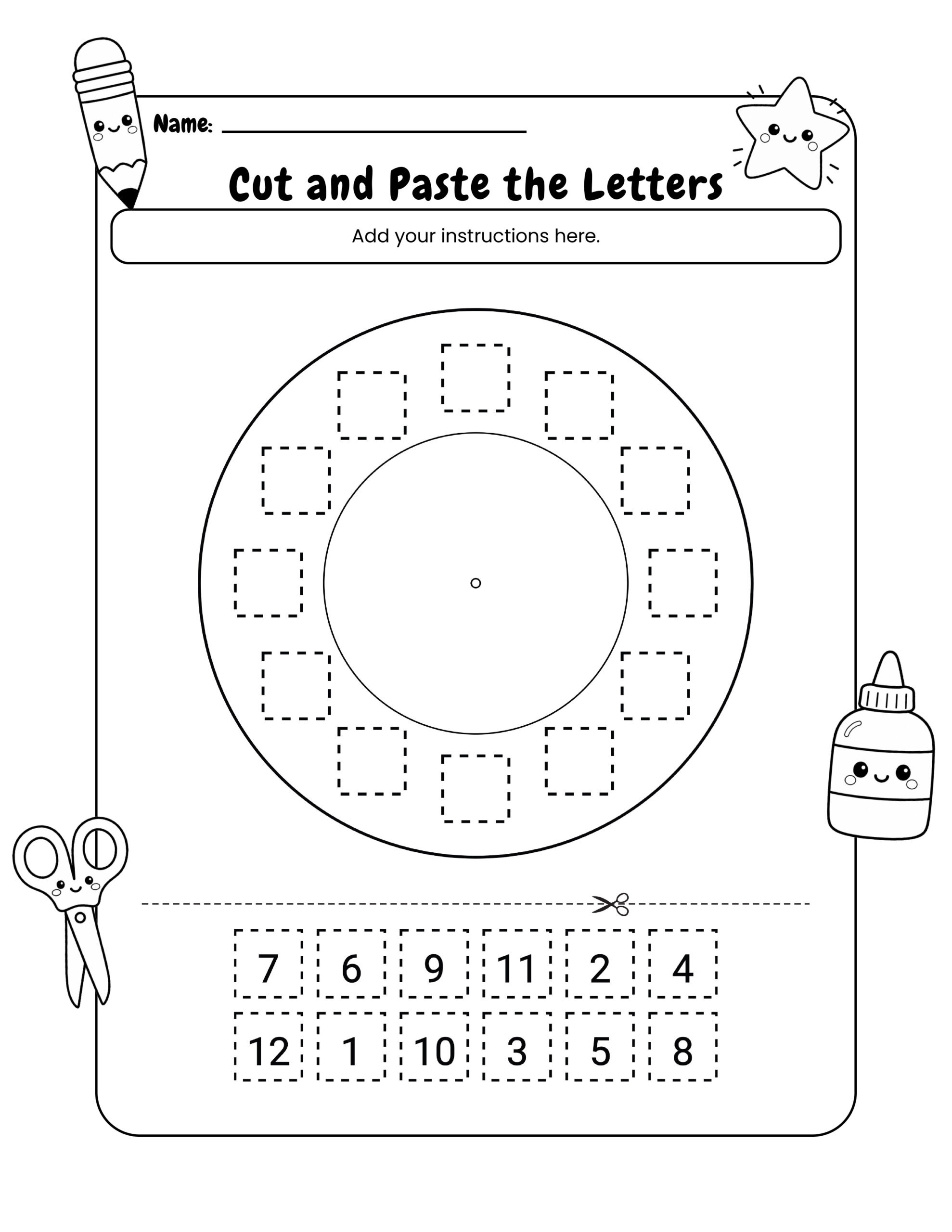 Worksheet Template Pack: Basic Template - Black & White