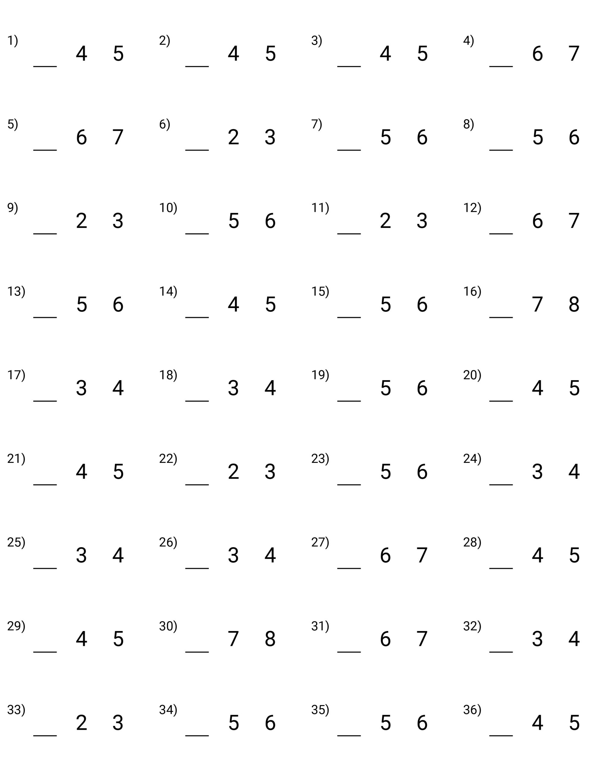 Counting Worksheets Generator - Worksheet