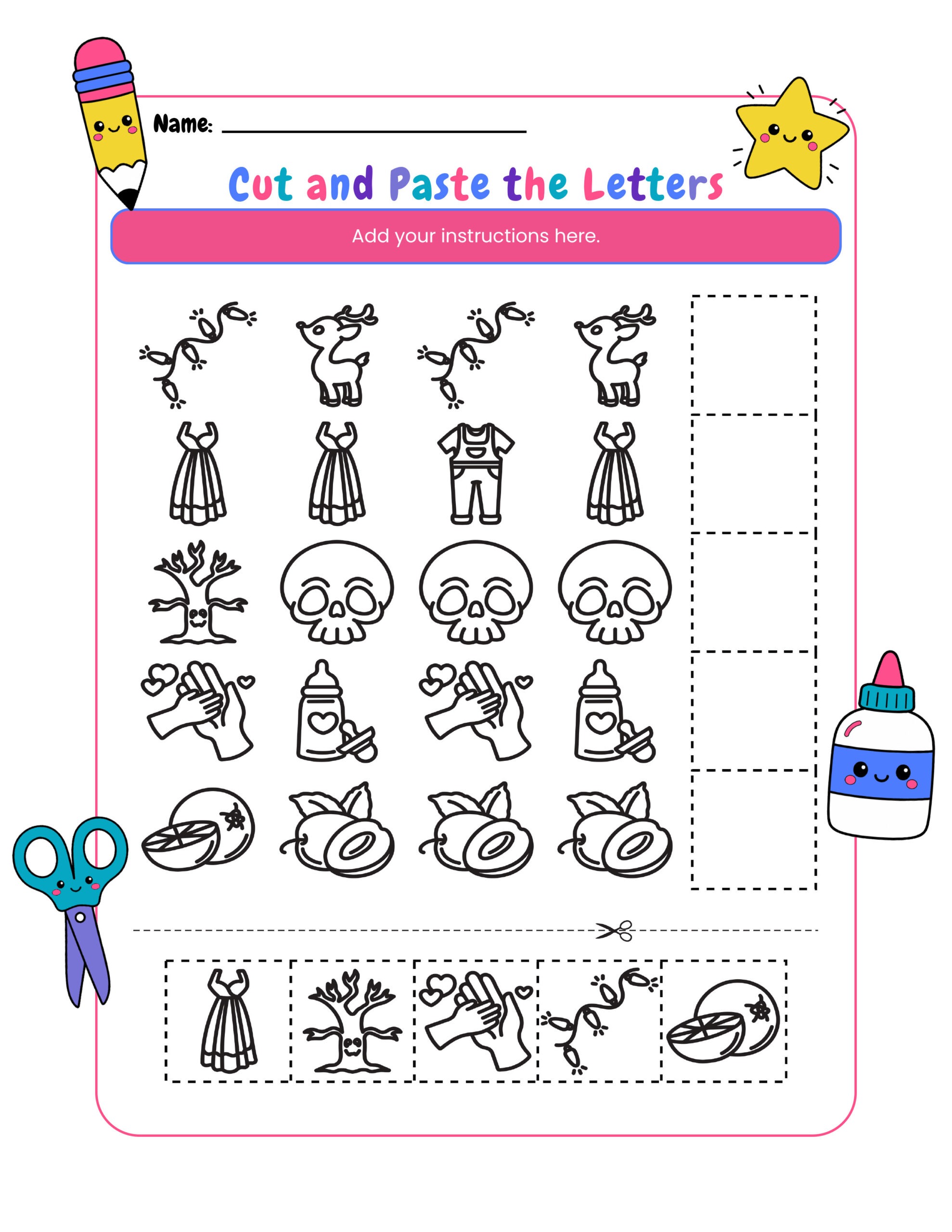 Worksheet Template Pack: Basic Template - Color