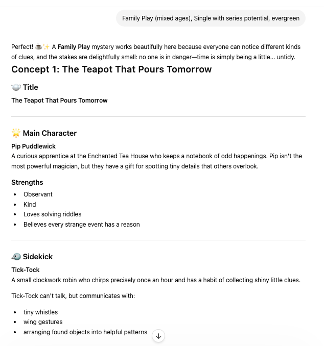 Cozy Mystery Worlds Builder by Shawn Hansen - Sample GPT Image 04