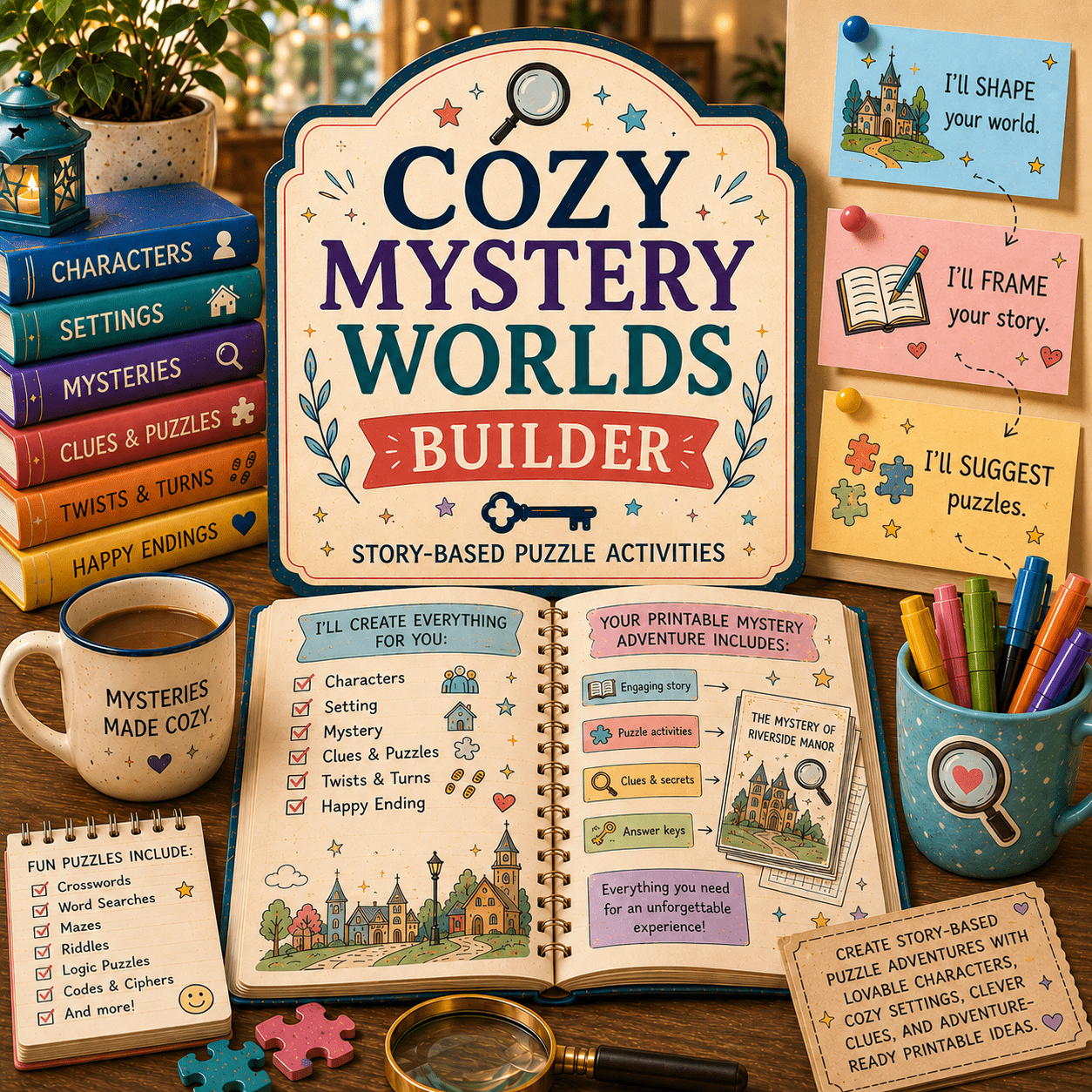 Cozy Mystery Worlds Builder by Shawn Hansen